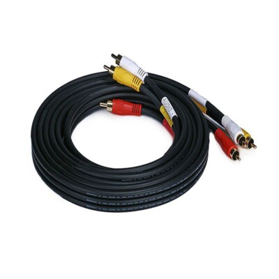 10FT RCA Coaxial Composite Video and Stereo Aucio Cable