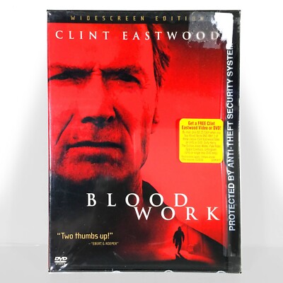 Blood Work (DVD, 2002, Widescreen) *Brand New !  Clint Eastwood  Angelica Huston