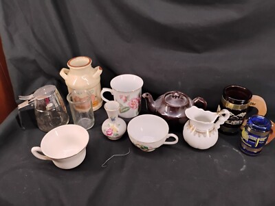 Mixed Matched Grandma's Knick Nacks Attic Mugs Lot 10