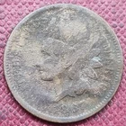 1867 Indian Head Cent 1c Circulated #84349