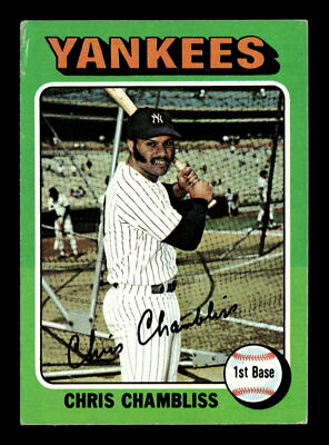 Chris Chambliss 1975 Topps #585 New York Yankees MINI VG (MK)