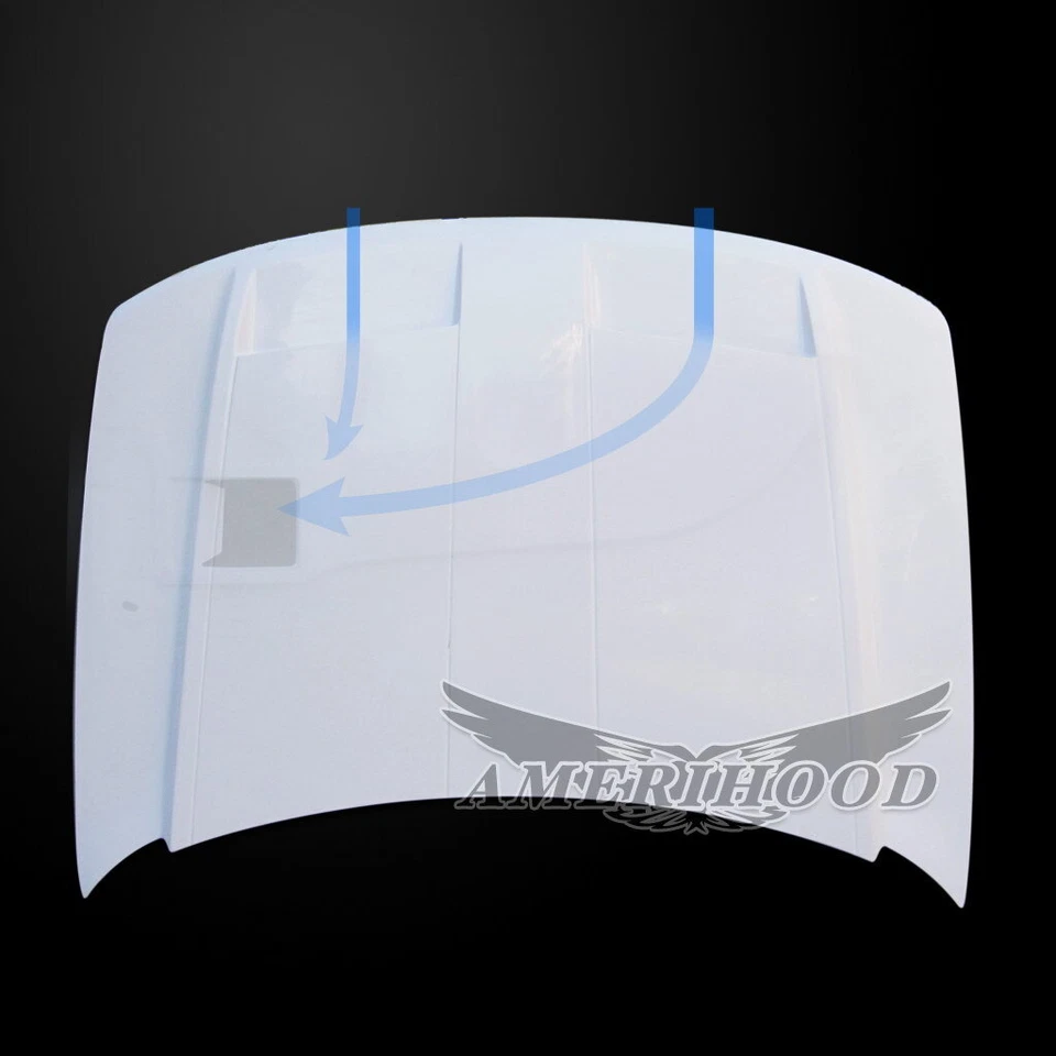 Fits GTR Style Functional Ram Air Hood For 1999-2004 Jeep Grand Cherokee Foto 4 de 4