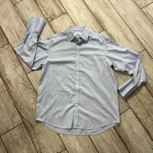 Charles Tyrwhitt Men’s Shirt Size 17.5/35 Light Blue French Cufflink Cuffs