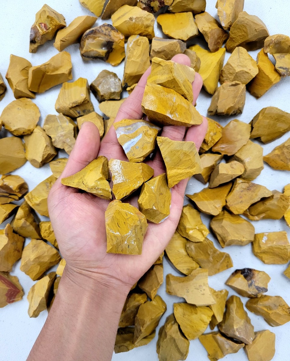Yellow Jasper Stones Bulk Crystals Rough Natural Gemstones for
