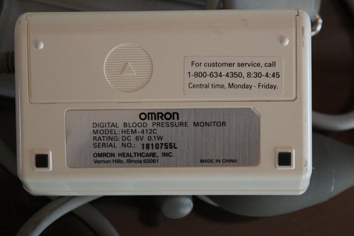 Omron Manual Inflation Blood Pressure Monitor w/Box & Instructions L#675 - Picture 4 of 5