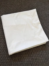 Solid White Poplin Euro Sham, 29"x29", Fits 25" Pillow