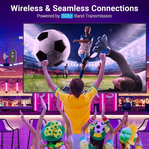 Wireless HDMI Transmitter and Receiver, Wireless HDMI Extender Supported Plug & - Picture 5 of 7