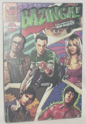 BIG BANG THEORY METAL SIGN BAZINGA! COMIC BOOK COVER MAN CAVE MEDIA ROOM NEW