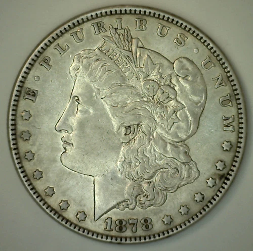 1878 Morgan Silver Dollar 7 TF Variety XF $1 US Type Coin Extra Fine