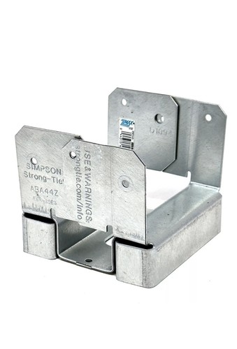 Soporte base poste retrofit madera a hormigón Simpson Strong-Tie Zmax/galvanizado
