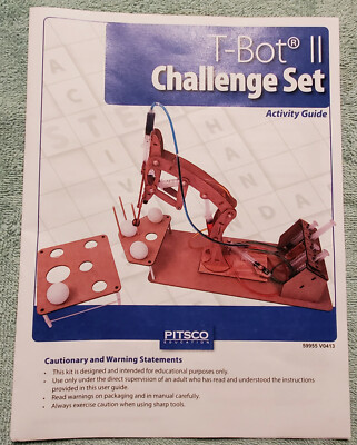 Pitsco T-Bot II Challenge Set & Activity Guide--educational--new in box