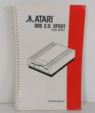 Atari OWNERS MANUAL ONLY- XF551 Disk Drive W/O DOS XE; DX 5090 NEW 800/XL/XE