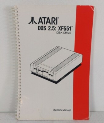 Atari OWNERS MANUAL ONLY- XF551 Disk Drive W/O DOS XE; DX 5090 NEW 800/XL/XE