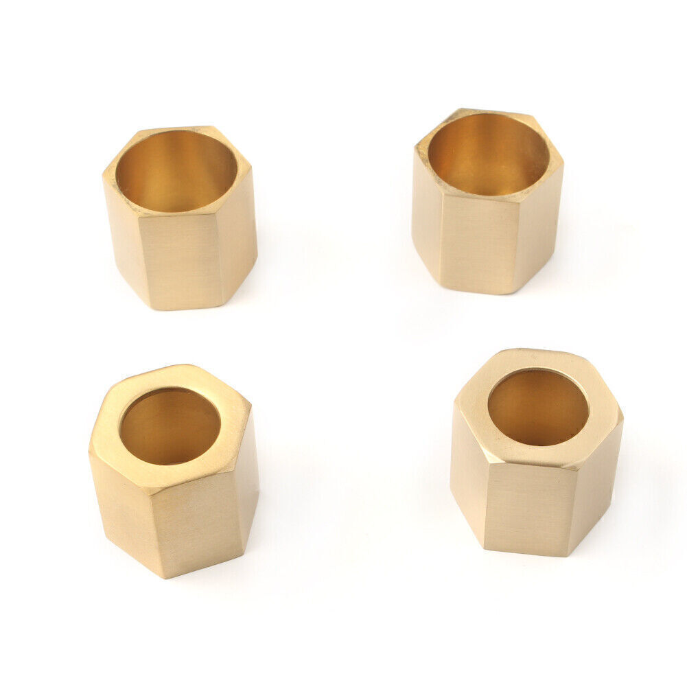 4X Pushrod Cover Cup Set Brass Tube For Harley Sportster Ironhead Super