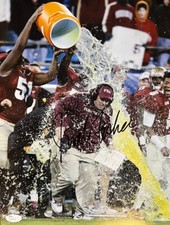 Jimbo Fisher Signed (Gatorade Bath) Florida State Seminoles FSU 11x14 Photo JSA