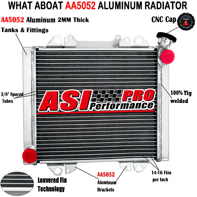 2 Row Aluminum Radiator Cooler For 2010-13 Kawasaki Teryx 750 KRF750 KRF 750