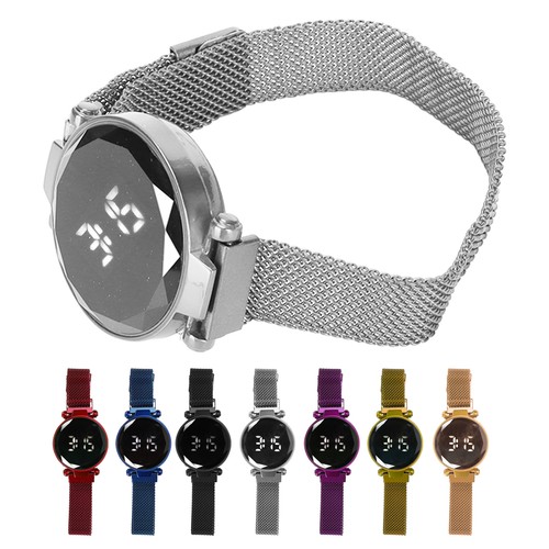 Damen LED Uhr LED Touchscreen großes Display Legierung Mode Design - Bild 20 von 45