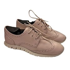Cole Haan Zerogrand Oxford Wingtip Lace Up Sneakers Lightweight Blush Pink 5B