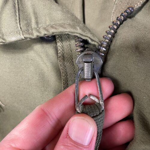 Vintage M-65 Field Jacket Coat Cold Weather OG-107 70s Air Force Military Green - Picture 7 of 21
