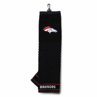 Denver Broncos NFL Tri-Fold Embroidered Golf Towel, Officially Licensed