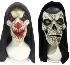 Halloween Masquerade Latex Creepy Skull Head Mask Carnival Party Cosplay Costume