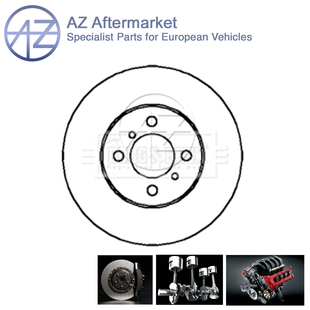 Fits Suzuki Ignis 2000-2005 1.3 1.5 AZ Front 1x Brake Disc  