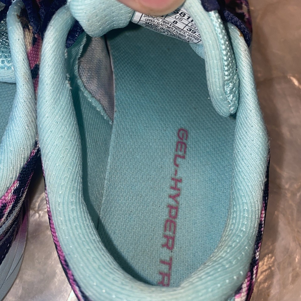 ASICS Gel Hyper Tri T581N Size 8 Womens Lightweight Running Shoes Pink