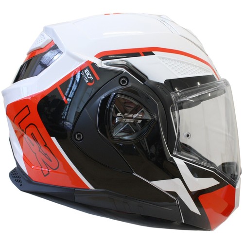 LS2 Motorcycle Helmet Advant X Metryk FF901 - Flip Helmet With Sun Visor - Picture 3 of 13