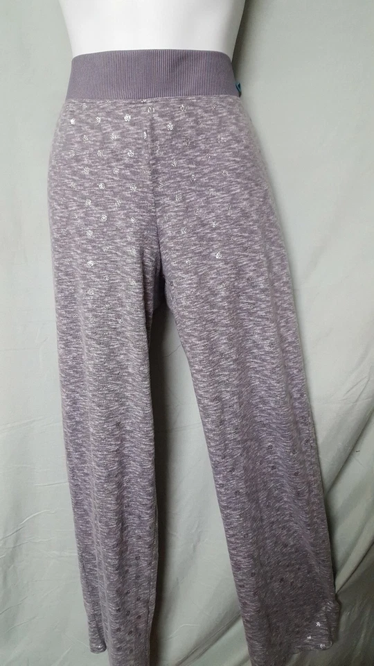 Charter Club Gray Silver Pajama Set Polka Dots Long Sleeve Long Pant XS 36" BUST - Image 4 of 4