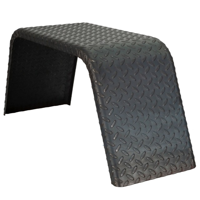 Car hauler trailer fender rock guards aluminum diamond plate 2 pieces