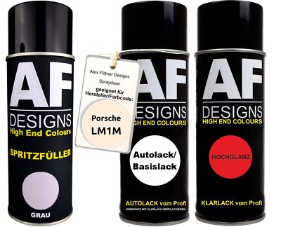 Spritzfüller Set für Porsche LM1M Albaster Klarlack Spritzfüller Grundierung Spr