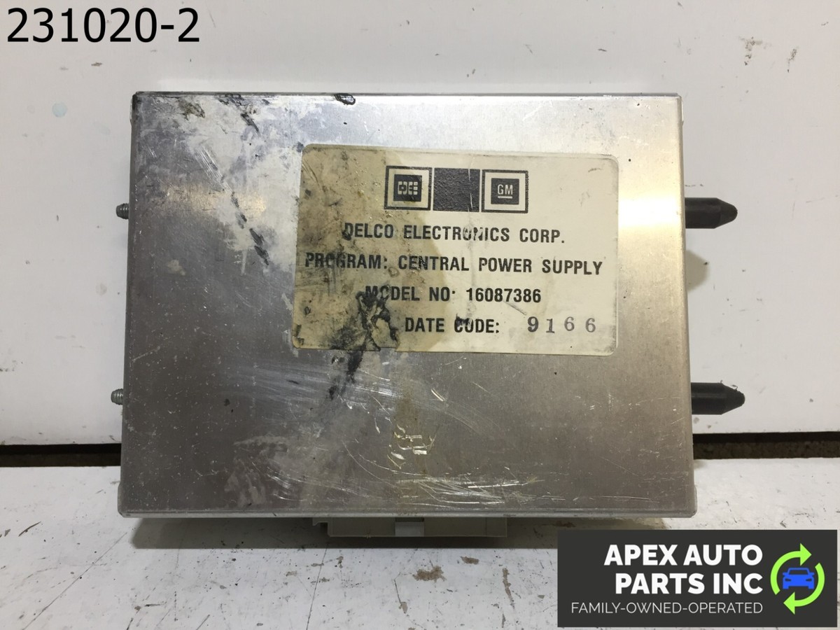 OEM 1990 Cadillac Allante CENTRAL POWER SUPPLY COMPUTER CONTROL