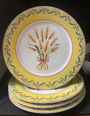 Sakura Set Of 4 CLAIRE'S PROVENCE 10 1-2  Dinner Plates