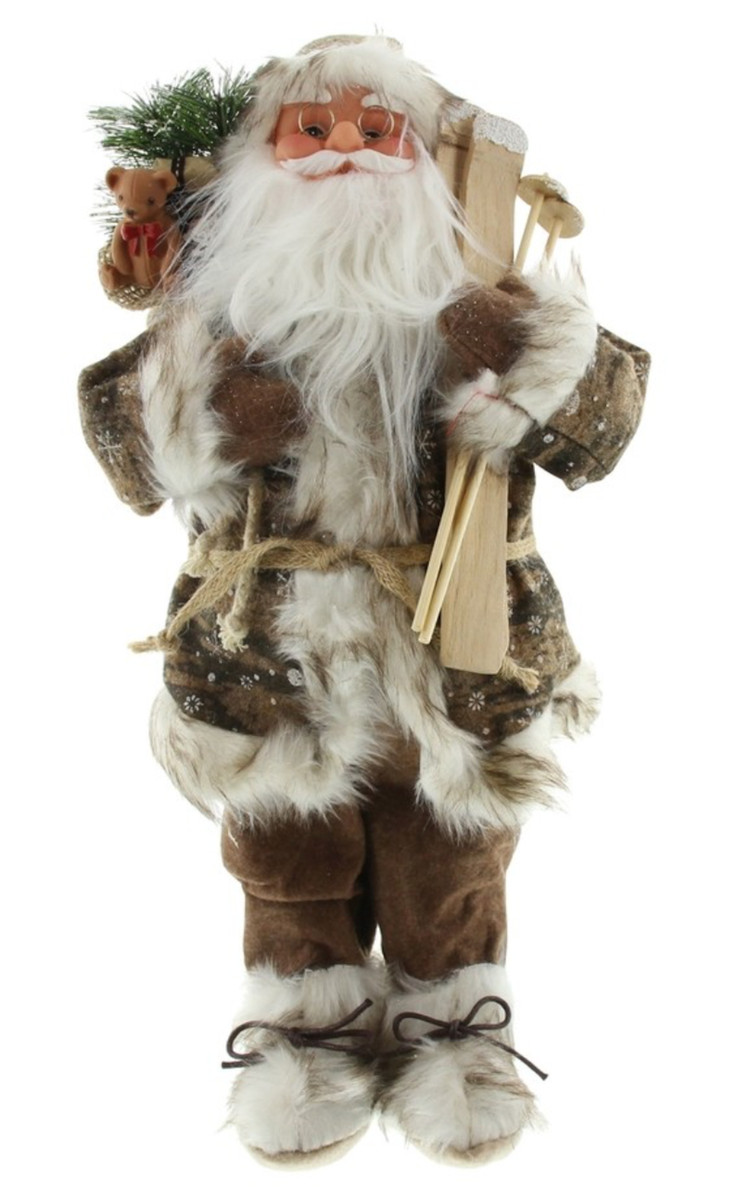 Formano Weihnachtsmann Figuren 2er Set - 12 Cm Dekofiguren Mit Brille