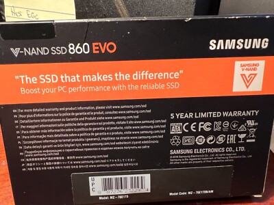 【新品未使用品】　Samsung 860 EVO 1TB SATA 2.5インチ Amazon.com: Samsung 1TB 860 EVO SATA 6GB/S 2.5IN : Electronics