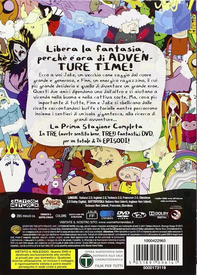 DVD *** ADVENTURE TIME - DIE ERSTE STAFFEL 1 KOMPLETT *** (Box 3 Discs) - Bild 2 von 2