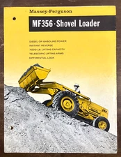 Massey Ferguson MF 356 Shovel Loader Tractor 1963 Brochure Industrial MF356