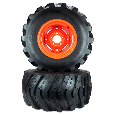 2) Aggressive Tire Assemblies 26x12.00-12 Fits Kubota BX Series