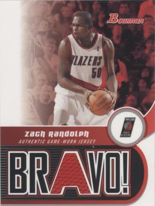 2005-06 Bowman Draft Picks & Prospects - Zach Randolph #BV-ZR - 1 of 2