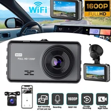 2K Dual Dash Camera for Cars, Free 64G SD Card,1080P Dash Cam Front and Rear