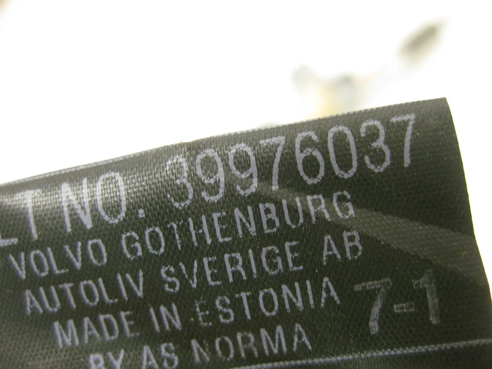 2003 沃尔沃 S60 安全带左后驱动侧灰色 39976037 原始设备制造商 00 01 02 04 — 第 3/3 张图片