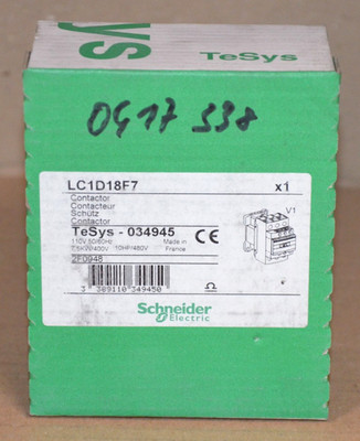 Schneider Electric 034945 Leistungsschütz LC1D18F7 NEU OVP