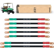 10L0L Golf Cart Battery Cables 4 Gauge for 36v  48v EZGO TXT 1994-UP, AC/DC Wir