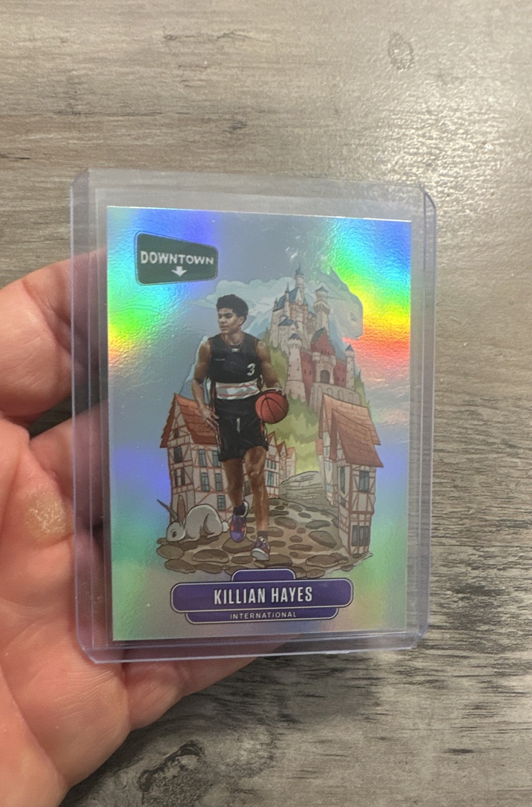 Killian Hayes #D-16 Basketball Cards 2020 Panini Prizm Draft Picks Downtown trading card — raw and PSA graded price guide