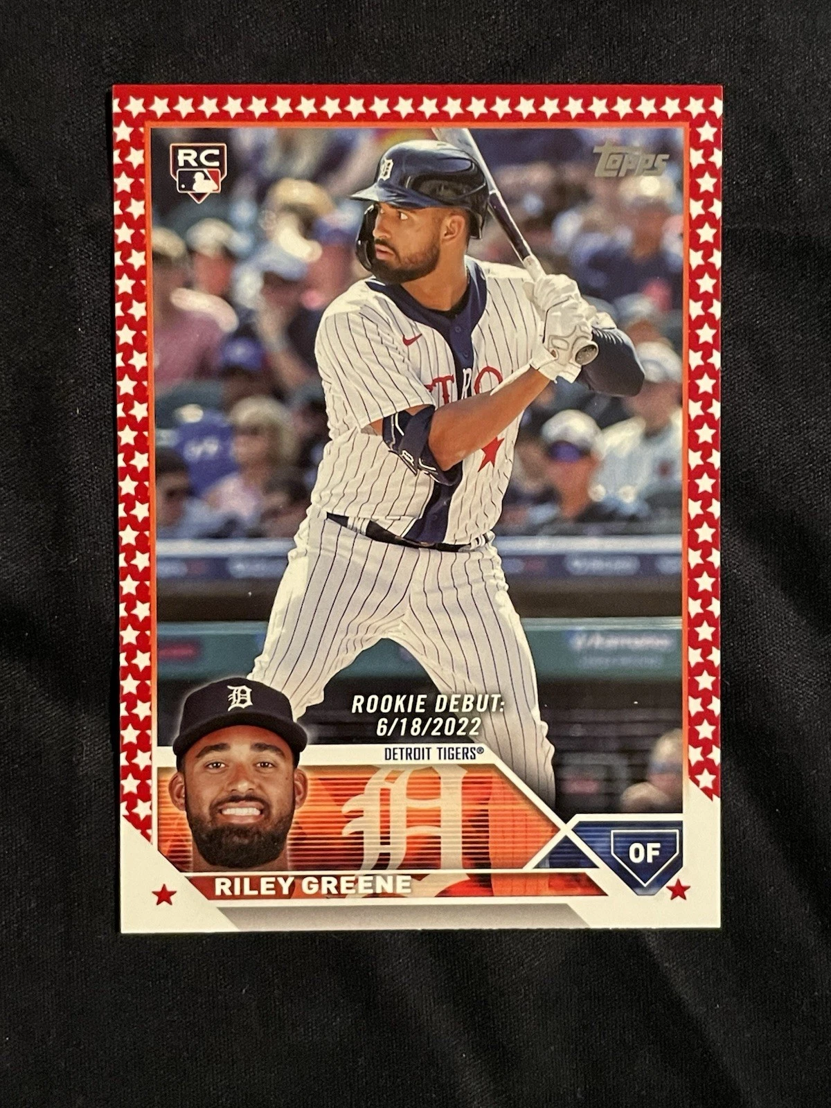 2023 Topps Update Riley Greene #US298 Independence Day Rookie Debut #69/76