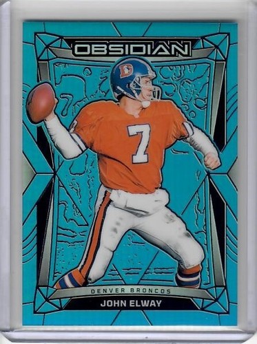 2024 Panini Obsidian #60 Base Blue Parallel John Elway 24/25 SP Denver Broncos