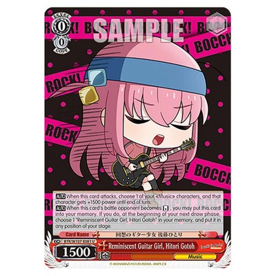 Weiss Schwarz Bocchi The Rock! Reminiscent Guitar Girl, Hitori Gotoh (U) WSSC...