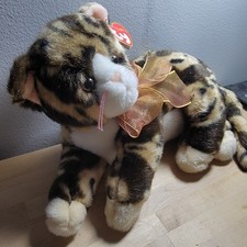 TY Large Plush Classic - FIDDLES the Cat (11 Inch) BENT TAG