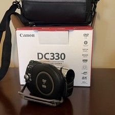 Canon DC330 DVD Handheld Camcorder LCD Screen Built-in Mic USB Carrying Case