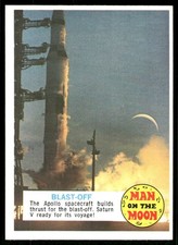 1969 Topps Man on the Moon Trading Cards 13